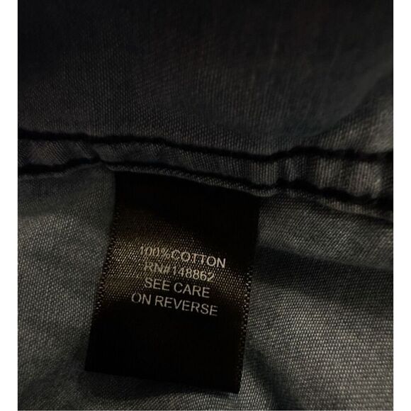 Torrid Denim Chambray Button Down Sz 6X - Picture 6 of 7